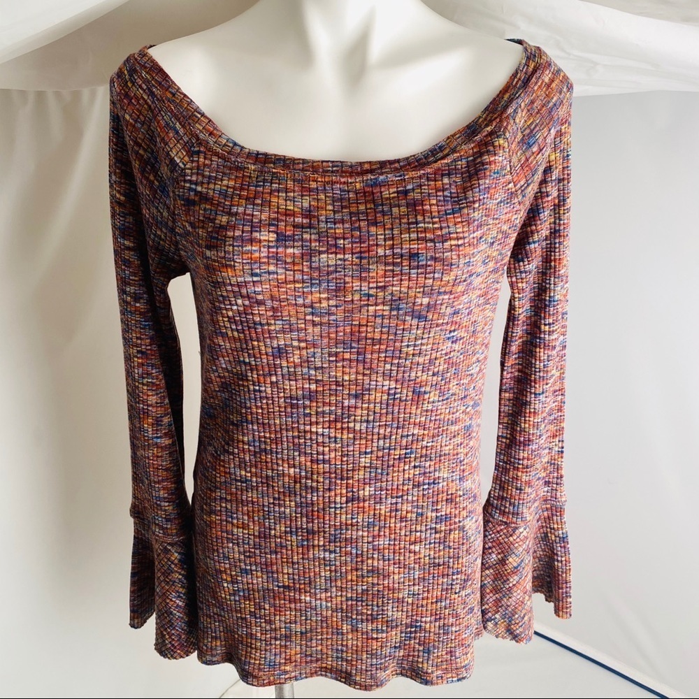 Anthropologie Akemi + Kin multicolor ribbed Zaka top